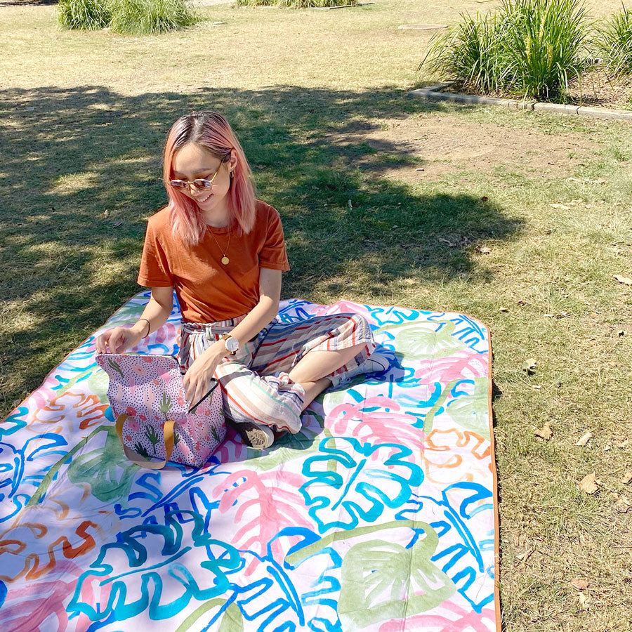 Wild Monstera Picnic Rug