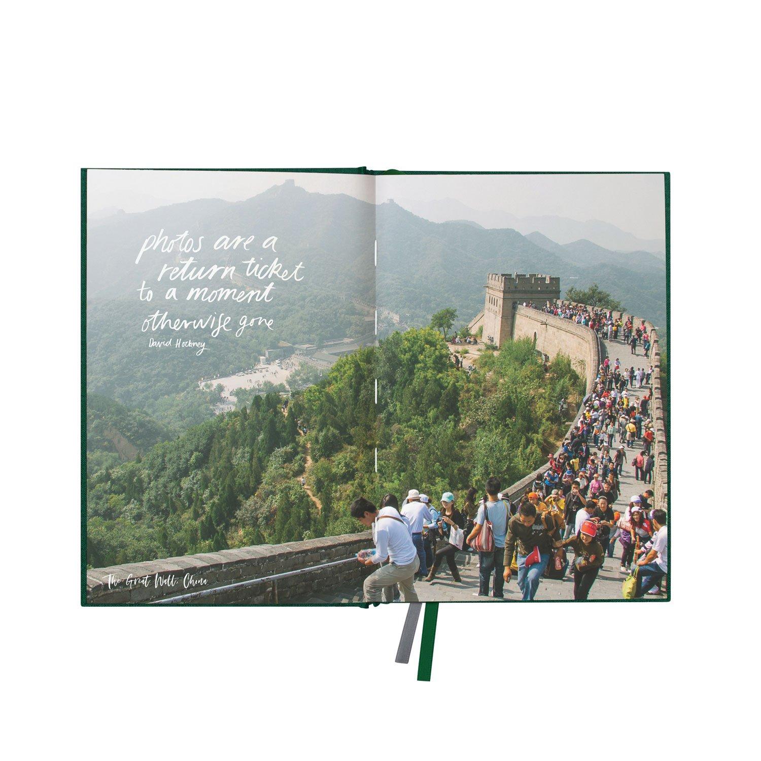 Green Linen Travel Journal "Where to Beautiful"