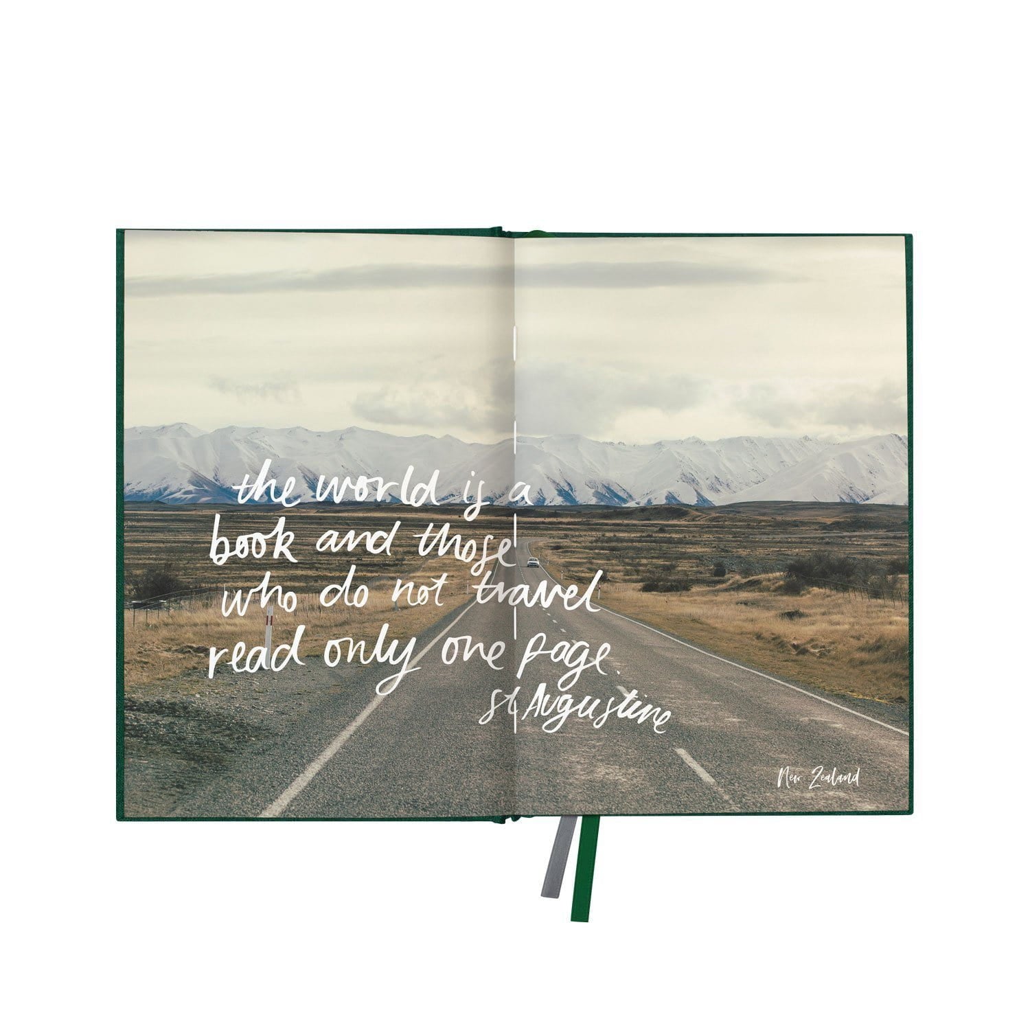 Green Linen Travel Journal "Where to Beautiful"