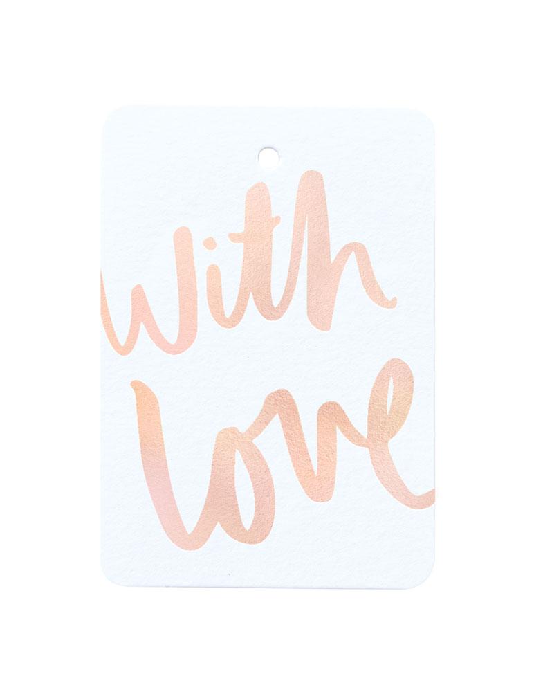 With Love Foiled Gift Tag